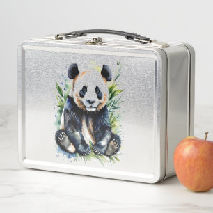 Lunch Box Magnifique Ours Panda Aquarelle