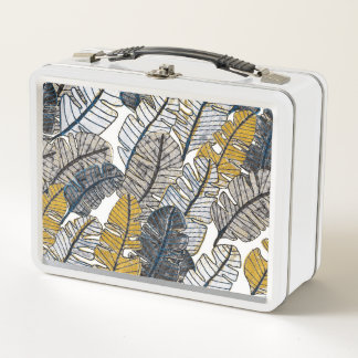 Lunch Box Main tirée : Feuilles tropicaux