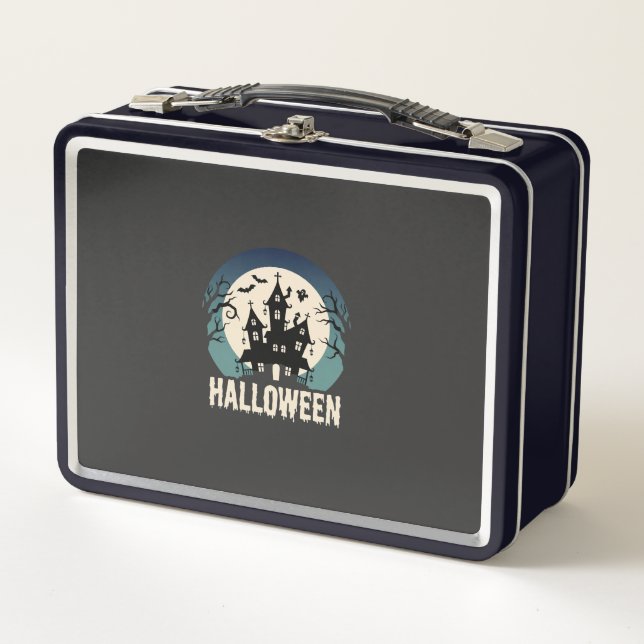 Lunch Box Maison Hantée de la Lune Vector Halloween (Devant)