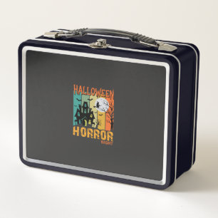 Lunch Box Maison Hantée de la Nuit d'Horreur d'Halloween Vec