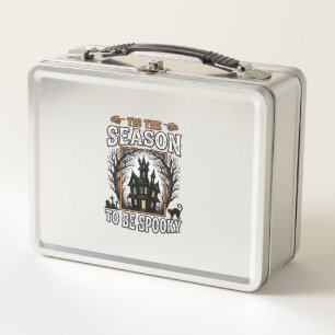 Lunch Box Maison hantée de saison effrayante vintage Hallowe