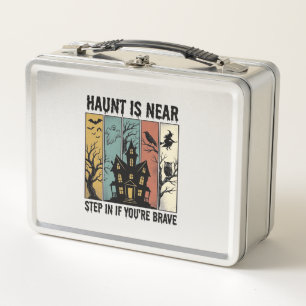 Lunch Box Maison Hantée Halloween Gravure Vintage Épouvantab