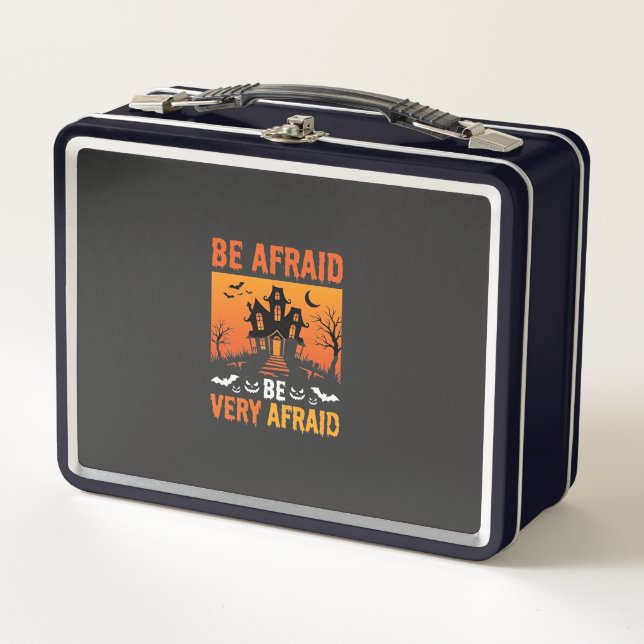 Lunch Box Maison Hantée Halloween Soyez Effrayés Design (Devant)