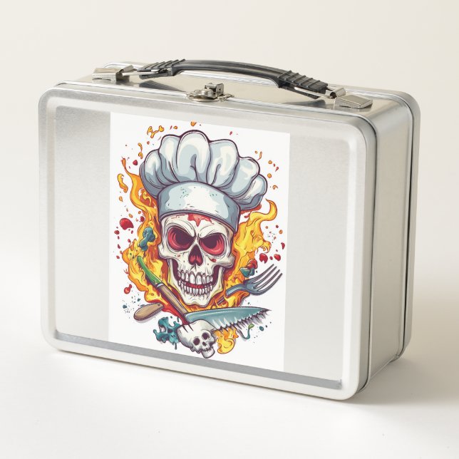 Lunch Box Maître de cuisine crâne (Devant)