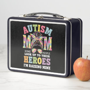 Lunch Box Maman autiste élevant un héros, chignon désordonné