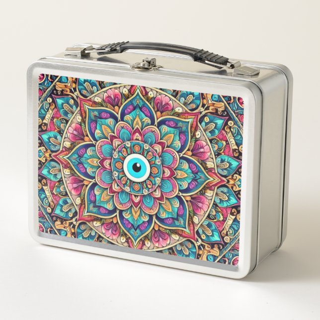 Lunch Box Mandala avec mauvais œil (Devant)