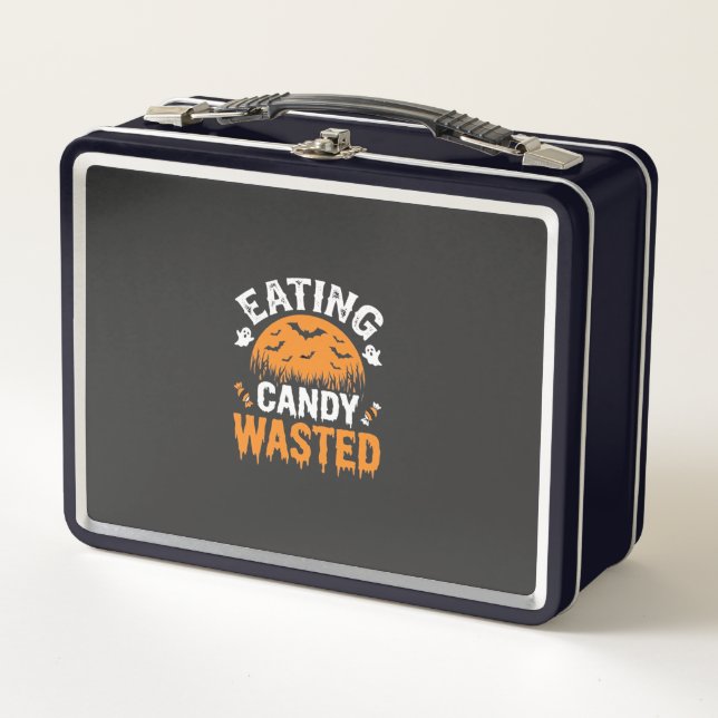 Lunch Box Manger des bonbons gâché Halloween Design_1 (Devant)