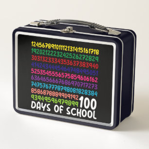 Lunch Box Math Nombres 100e Jour d'École Enseignant Enfants