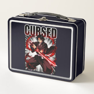 Lunch Box Maudit – Graphisme de guerrier katana de style ani