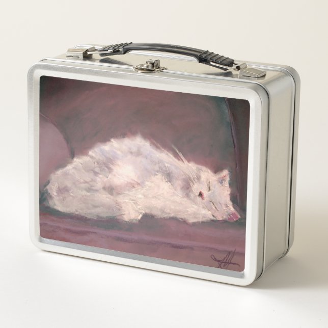 Lunch Box Maureen Girard blanche couchant (Devant)
