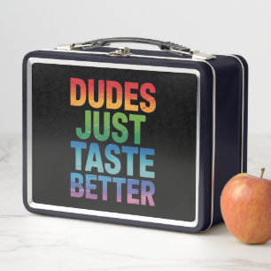 Lunch Box Mecs Ont Juste Meilleur Goût Drôle Fierté Gay LGBT