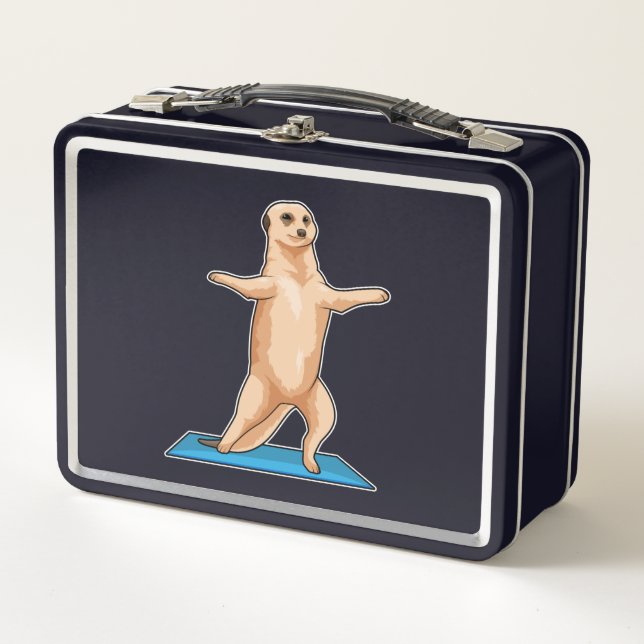 Lunch Box Meerkat à Fitness Exercice d'étirement (Devant)