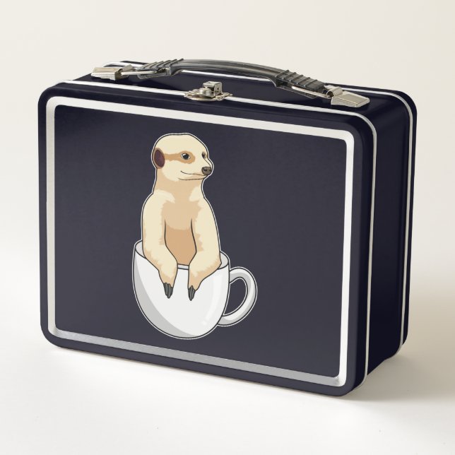 Lunch Box Meerkat avec la coupe du café (Devant)