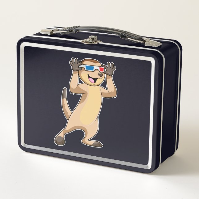 Lunch Box Meerkat avec lunettes (Devant)