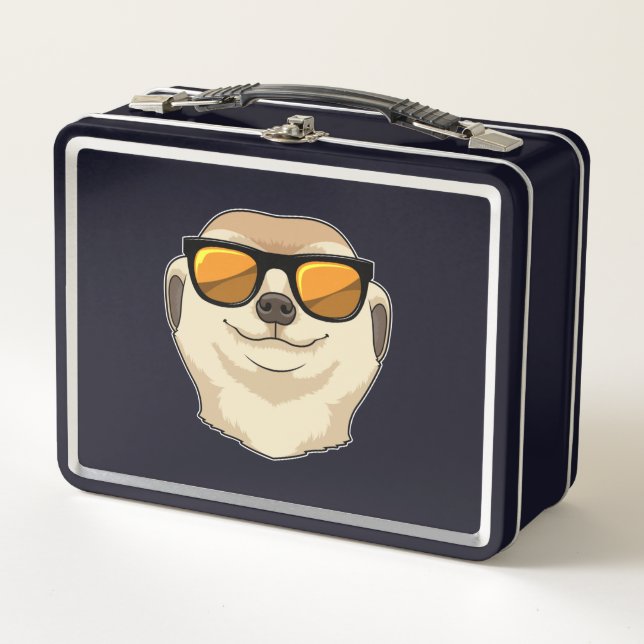 Lunch Box Meerkat avec lunettes de soleil (Devant)