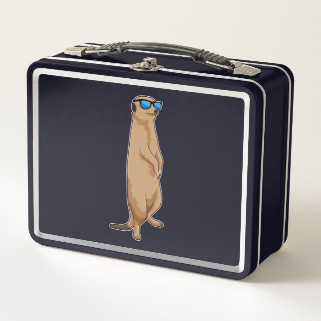 Lunch Box Meerkat avec lunettes de soleil (Devant)