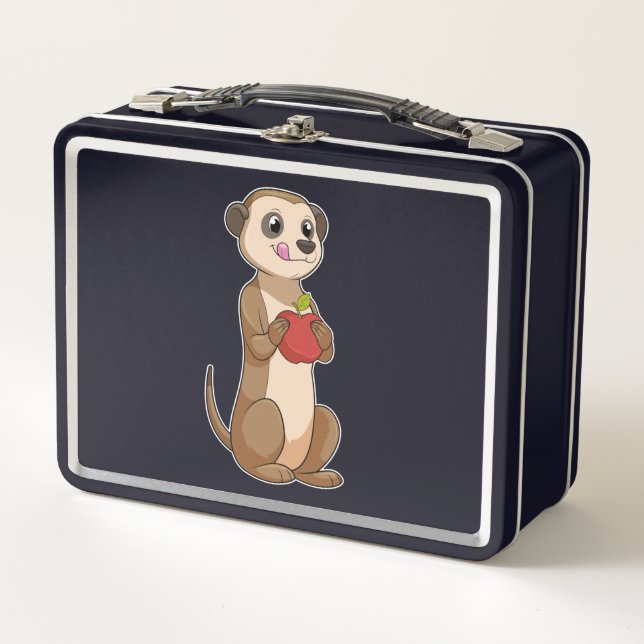 Lunch Box Meerkat avec pomme (Devant)