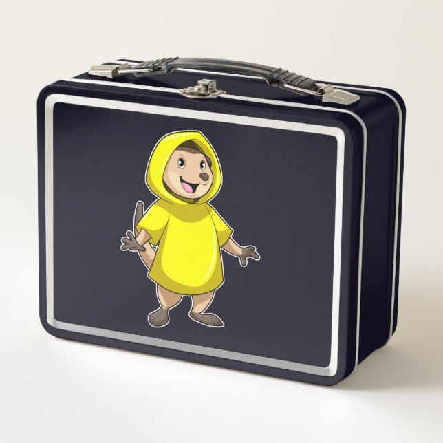 Lunch Box Meerkat avec Raincoat (Devant)
