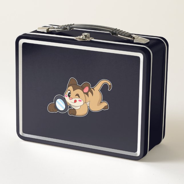 Lunch Box Meerkat avec verre grossissant (Devant)
