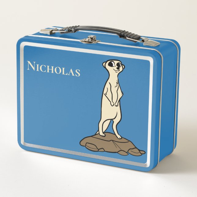 Lunch Box Meerkat Personnalisé (Devant)