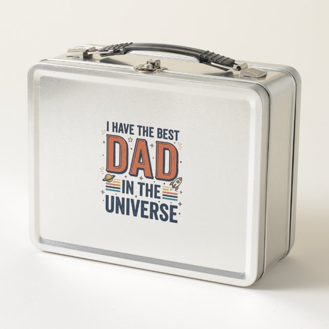 Lunch Box Meilleur papa de l'univers conception vectorielle  (Devant)