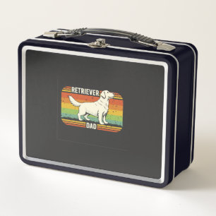 Lunch Box Meilleur Papa Golden Retriever Vintage Papa Chien
