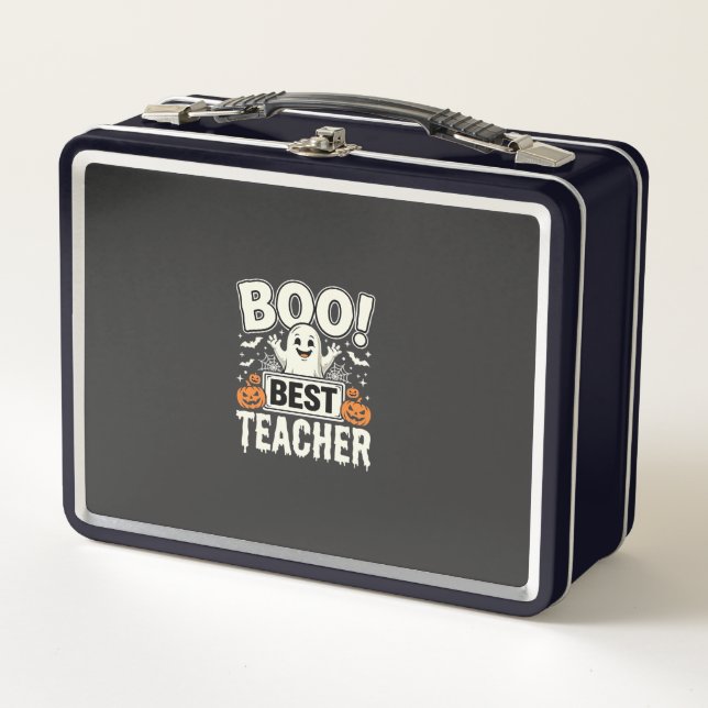 Lunch Box Meilleur professeur Halloween fantôme Design_1 (Devant)