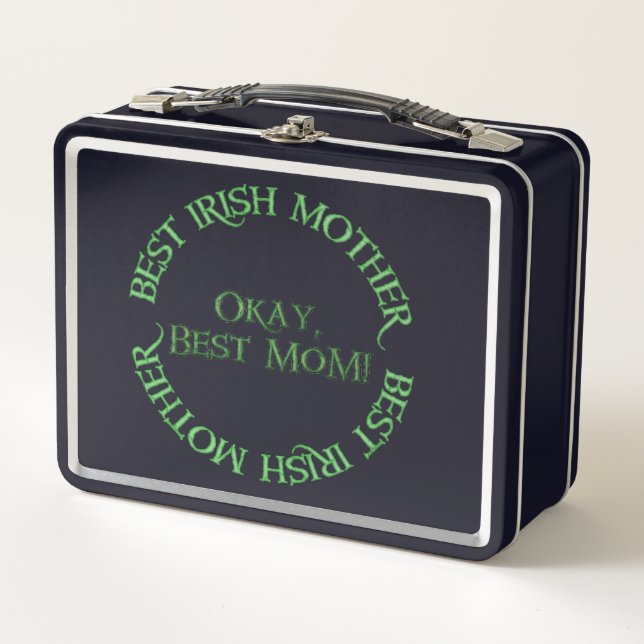 Lunch Box Meilleure boîte noire mère irlandaise (Devant)