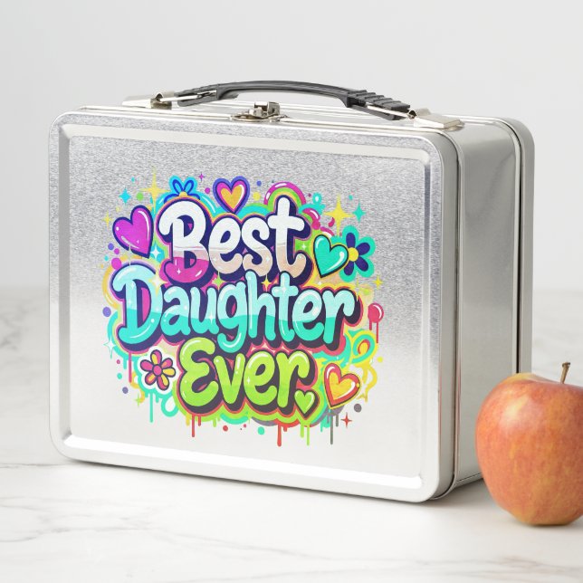 Lunch Box Meilleure Fille Pour Toujours (Style 2) (En situation)