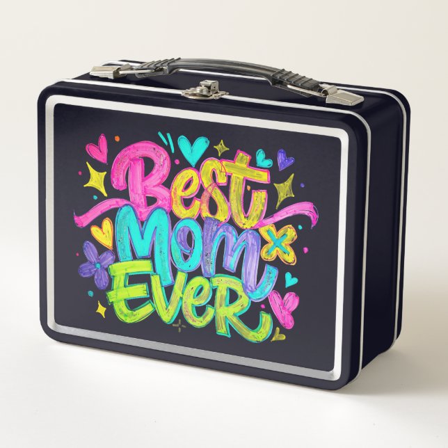 Lunch Box Meilleure Maman Ever (Style 2) (Devant)