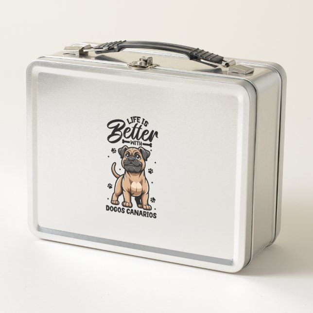 Lunch Box Meilleure vie avec Dogo Canario (Devant)