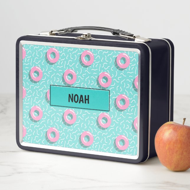Lunch Box Memphis Polka Hoops (En situation)