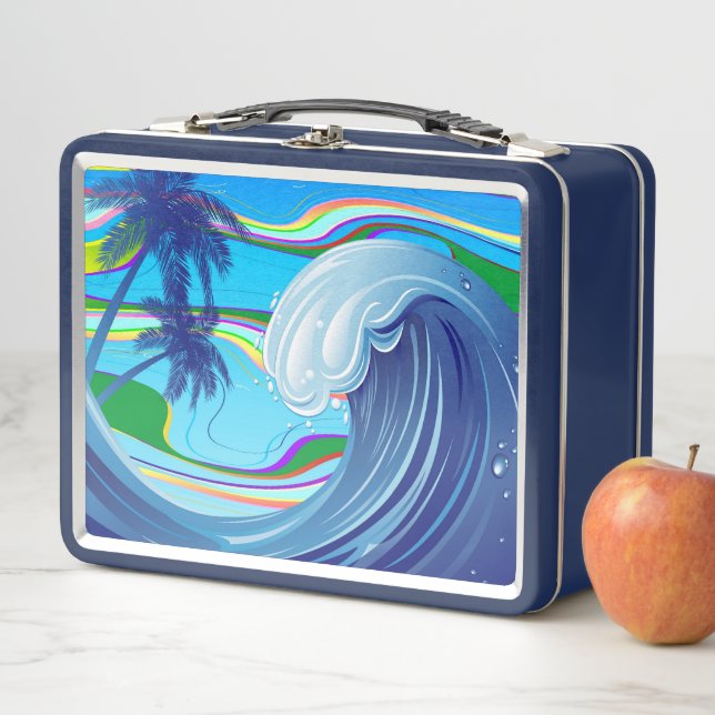 Lunch Box Mer Océan Grande Vague Eau (En situation)
