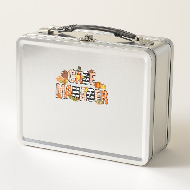 Lunch Box Merci Gestionnaire Coque Thanksgiving Coque Manage (Devant)