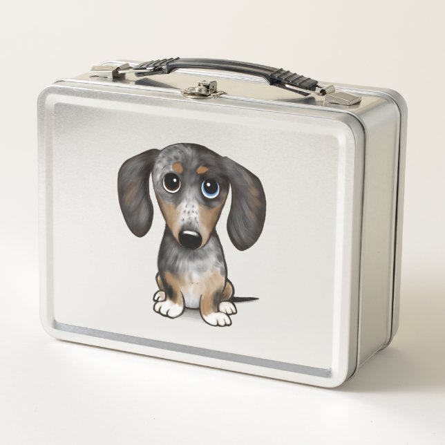 Lunch Box Merle Dapple Dachshund mignon chien Wiener (Devant)