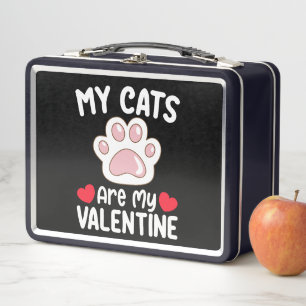 Lunch Box Mes chats sont ma Saint-Valentin Drôle Amoureux de