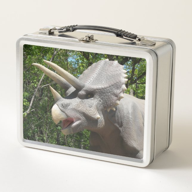 Lunch Box Mes dinosaures Triceratops  (Devant)