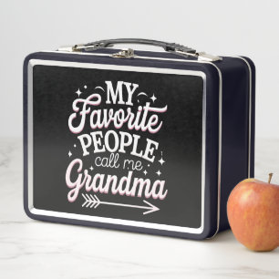 Lunch Box Mes personnes préférées m'appellent grand-mère pou