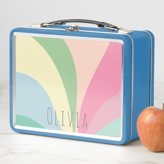 Lunch Box Mignon École de Filles Moderne Arc-en-Ciel Rétro E (Créateur téléchargé)