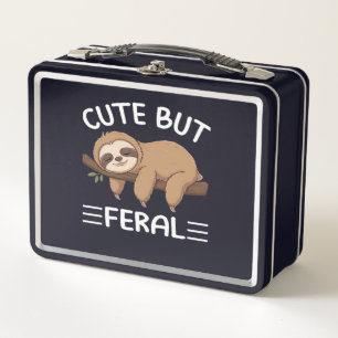 Lunch Box mignon mais sauvage sloth drôle pour les hommes am