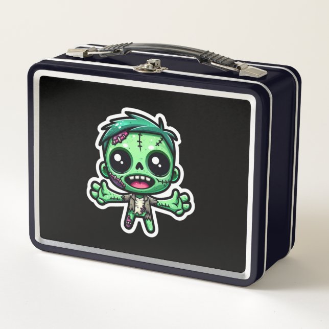 Lunch Box Mignonne, drôle de zombie (Devant)