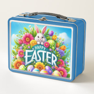 Lunch Box Mignonne lapin de printemps/Pâques avec oeuf