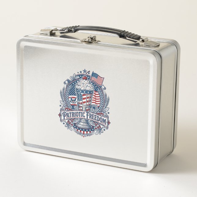Lunch Box Milkshake Patriotique Americana (Devant)