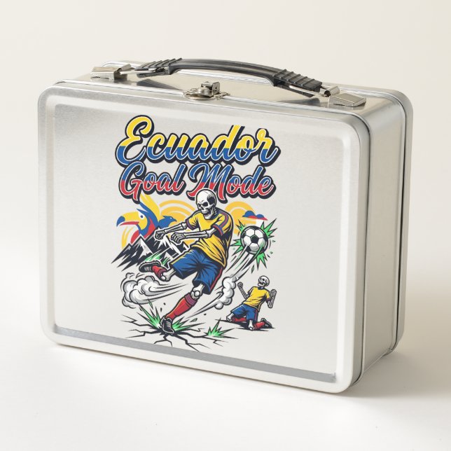 Lunch Box Mode de but de l'Équateur Skeleton Striker Nations (Devant)