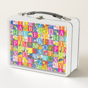 Lunch Box Modèle de lettre bloc colorée ABC de Dr Seuss