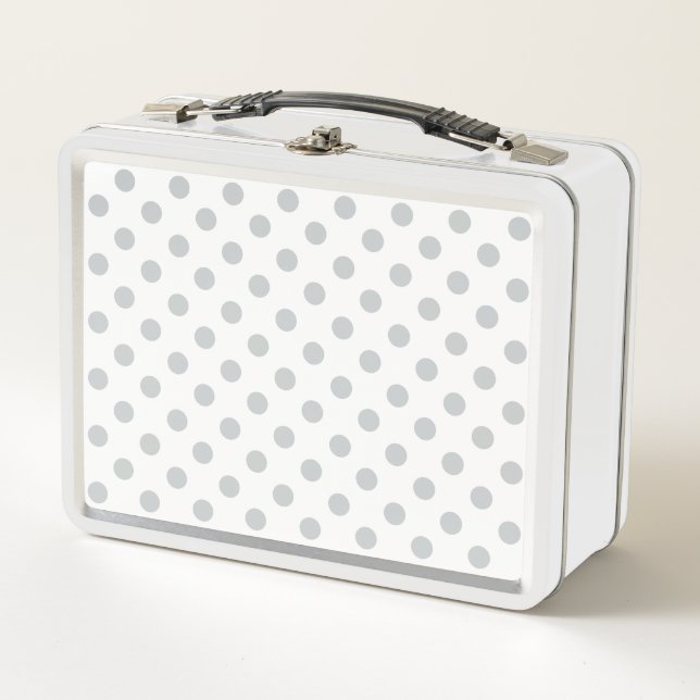 Lunch Box Modifier Pois gris N'importe quelle couleur Clique (Devant)