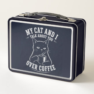 Lunch Box mon chat et moi parlons de vous autour d'un café