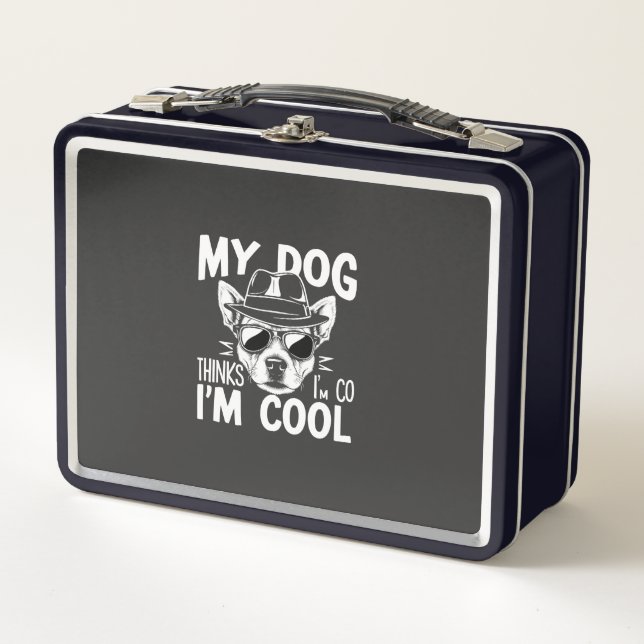 Lunch Box Mon chien pense que je suis cool  (Devant)