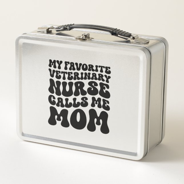 Lunch Box Mon infirmière vétérinaire préférée m'appelle mama (Devant)