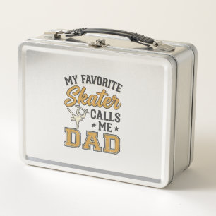Lunch Box Mon Skateur Préféré M'appelle Papa Vintage Shirt_1